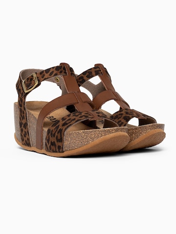 Bayton - Sandalias con hebilla 'Leida' en marrón