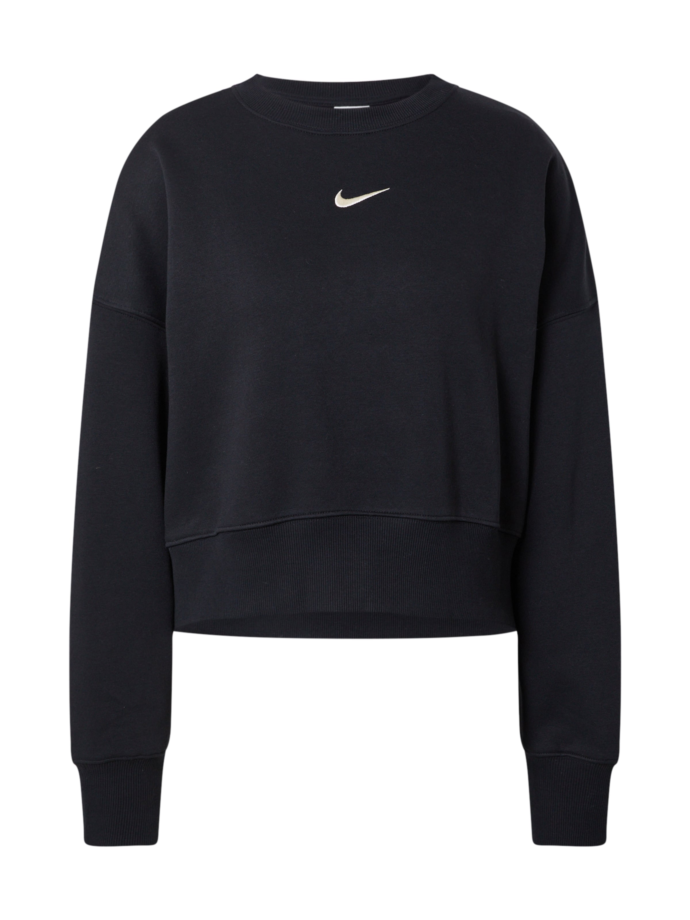 Bluză de molton 'Phoenix Fleece' de la Nike Sportswear pe negru: față