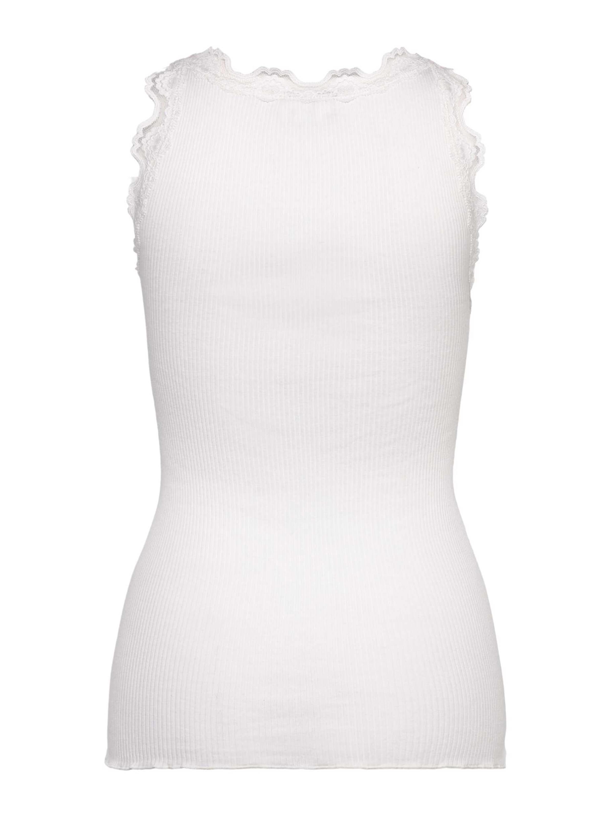 Haut 'Beatha' rosemunde en blanc