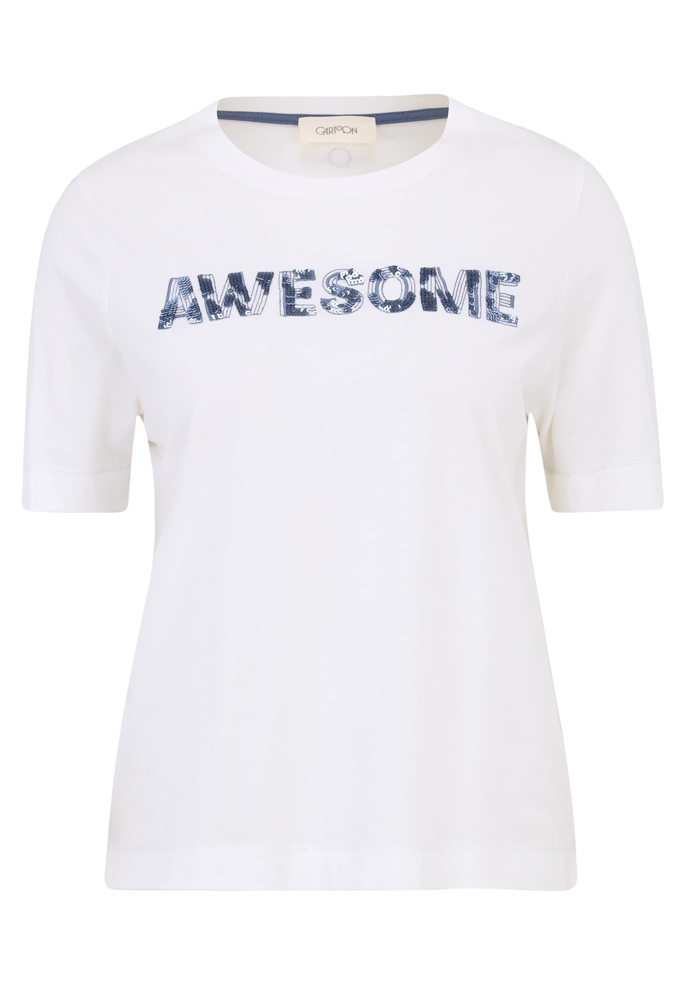 Cartoon - Camisa em bege: frente