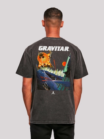 T-Shirt 'Atari Games Logo White Retro Gaming Horizontal' F4NT4STIC en noir
