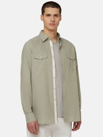 Coupe regular Chemise Boggi Milano en vert : devant