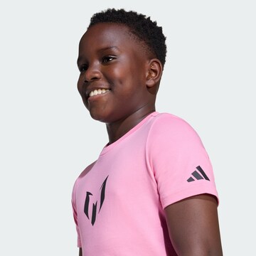 T-Shirt fonctionnel 'Messi Name & Number' ADIDAS PERFORMANCE en rose