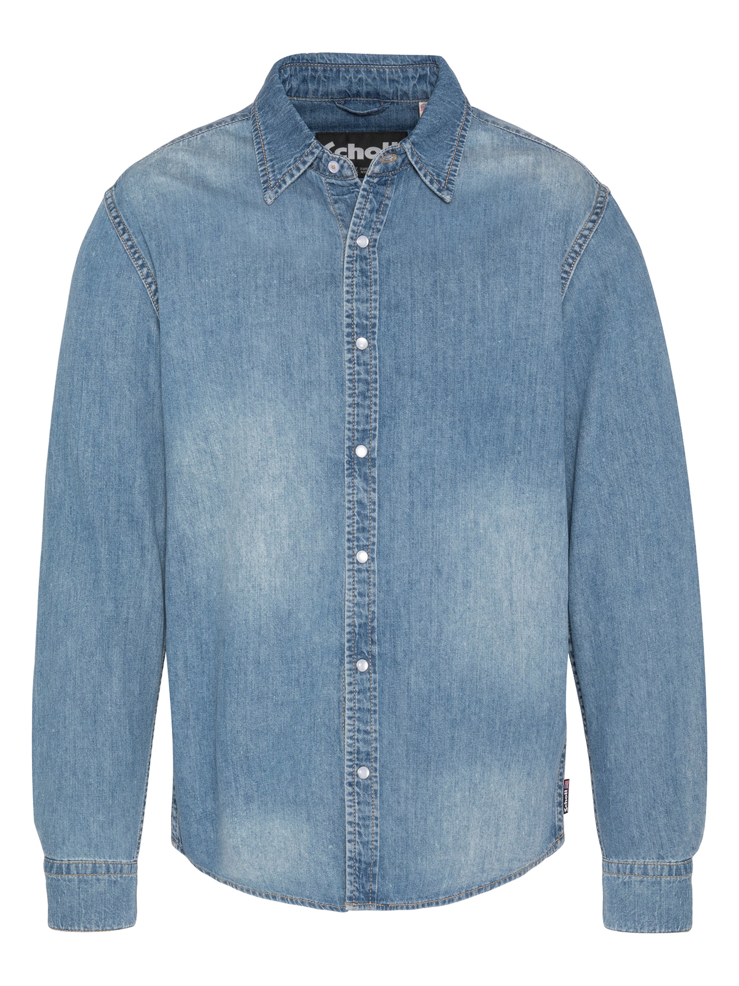 Schott NYC Shirt‌ in Blau: Vorderseite