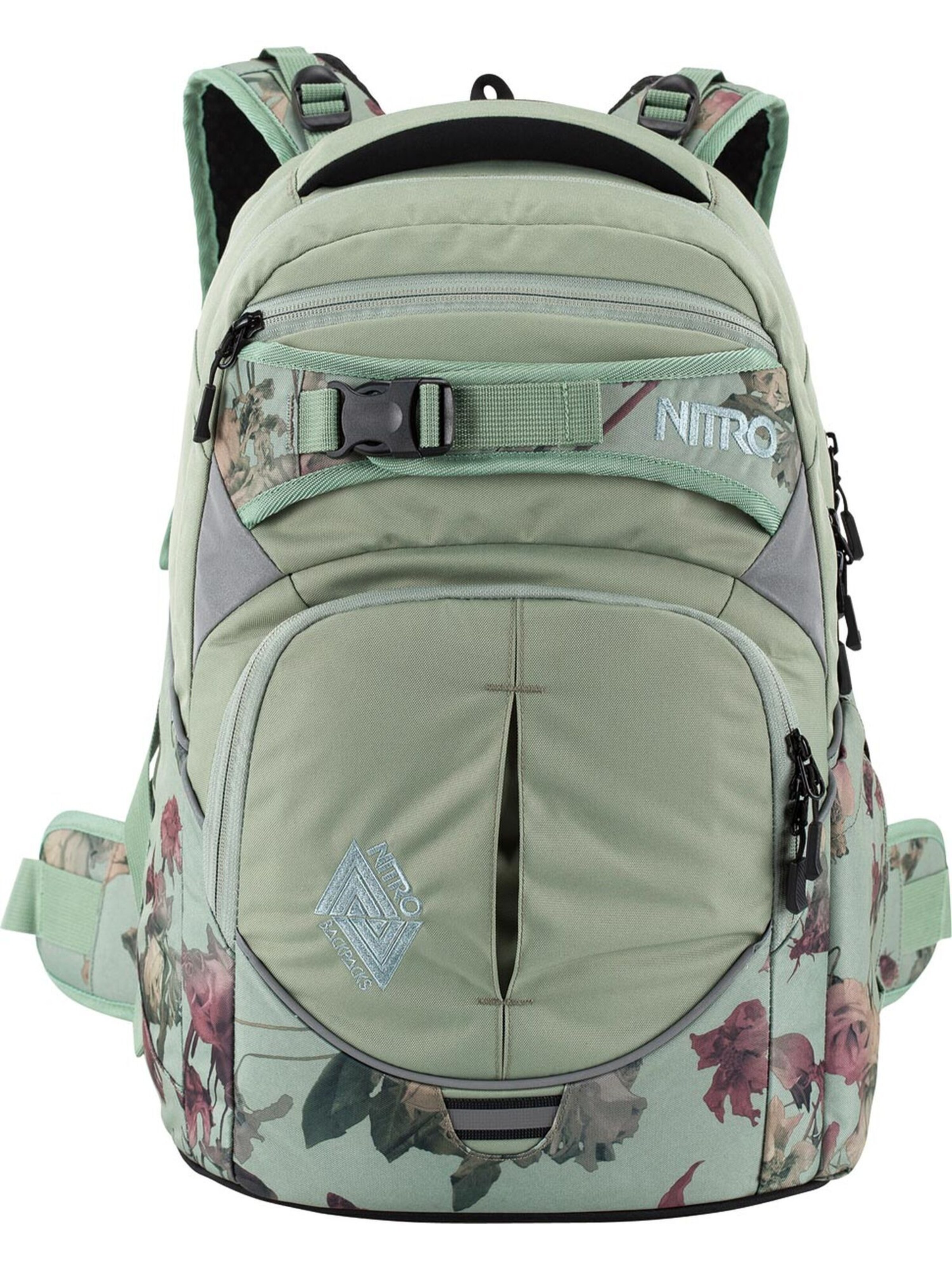 NitroBags Backpack in Green: front