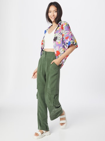 Warehouse Wide leg Cargo trousers in Green