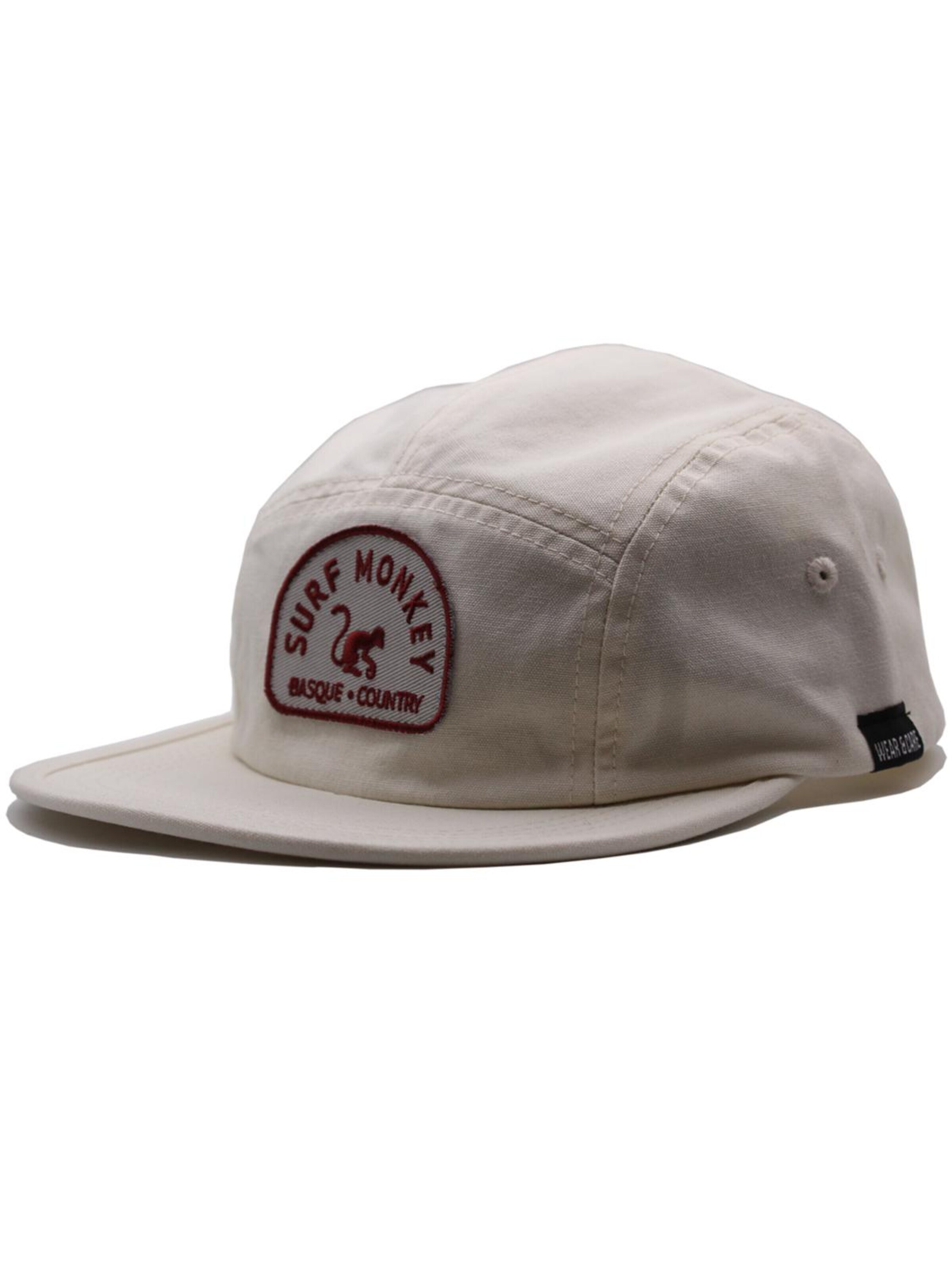 Cappello da baseball di Surf Monkey in beige: frontale