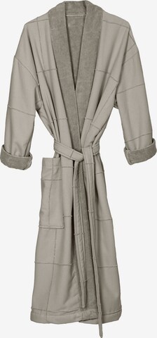 The Organic Company Long Bathrobe 'CALM Robe' in Brown: front