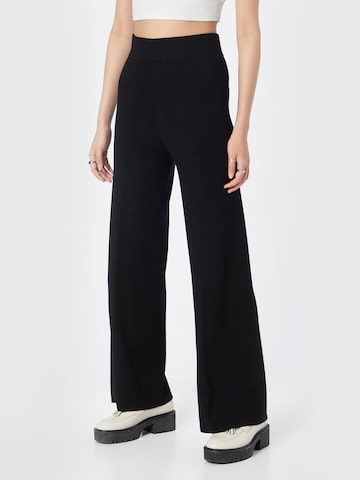 DRYKORN Flared Pants 'NUMB' in Black: front