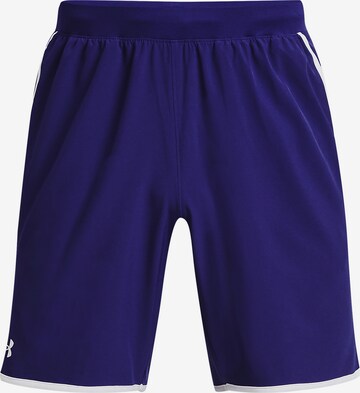 UNDER ARMOUR Regular Workout Pants in Blue: front