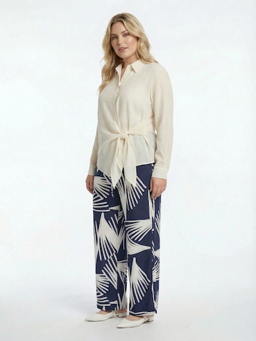 Guido Maria Kretschmer Curvy Широкий Штаны 'Lani' в Синий