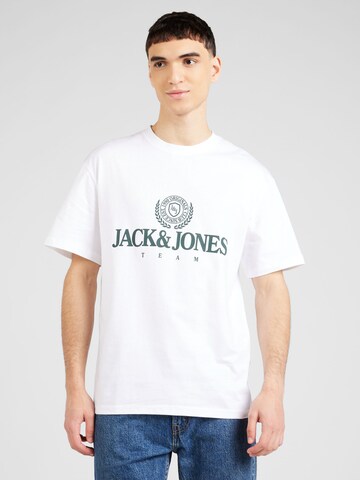 JACK & JONES Särk 'LAKEWOOD', värv valge: eest vaates