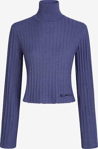 KARL LAGERFELD JEANSPulover 'Plisse' - plava boja: prednji dio