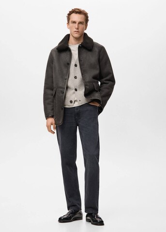 MANGO MAN Between-Season Jacket 'Pew' in Brown