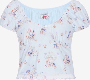 MYMO - Blusa em azul: frente