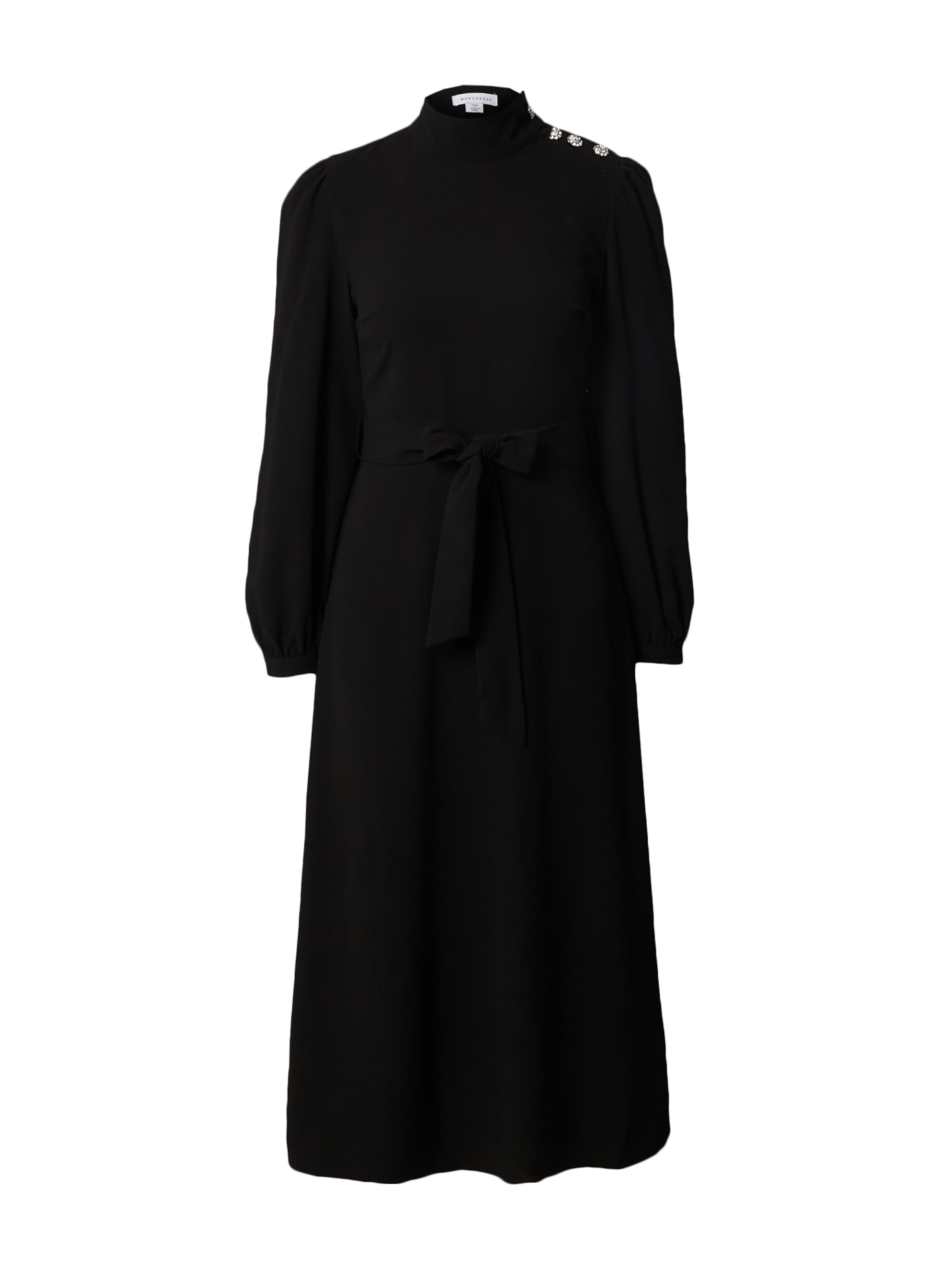 Warehouse Φόρεμα σε μαύρο: μπροστά