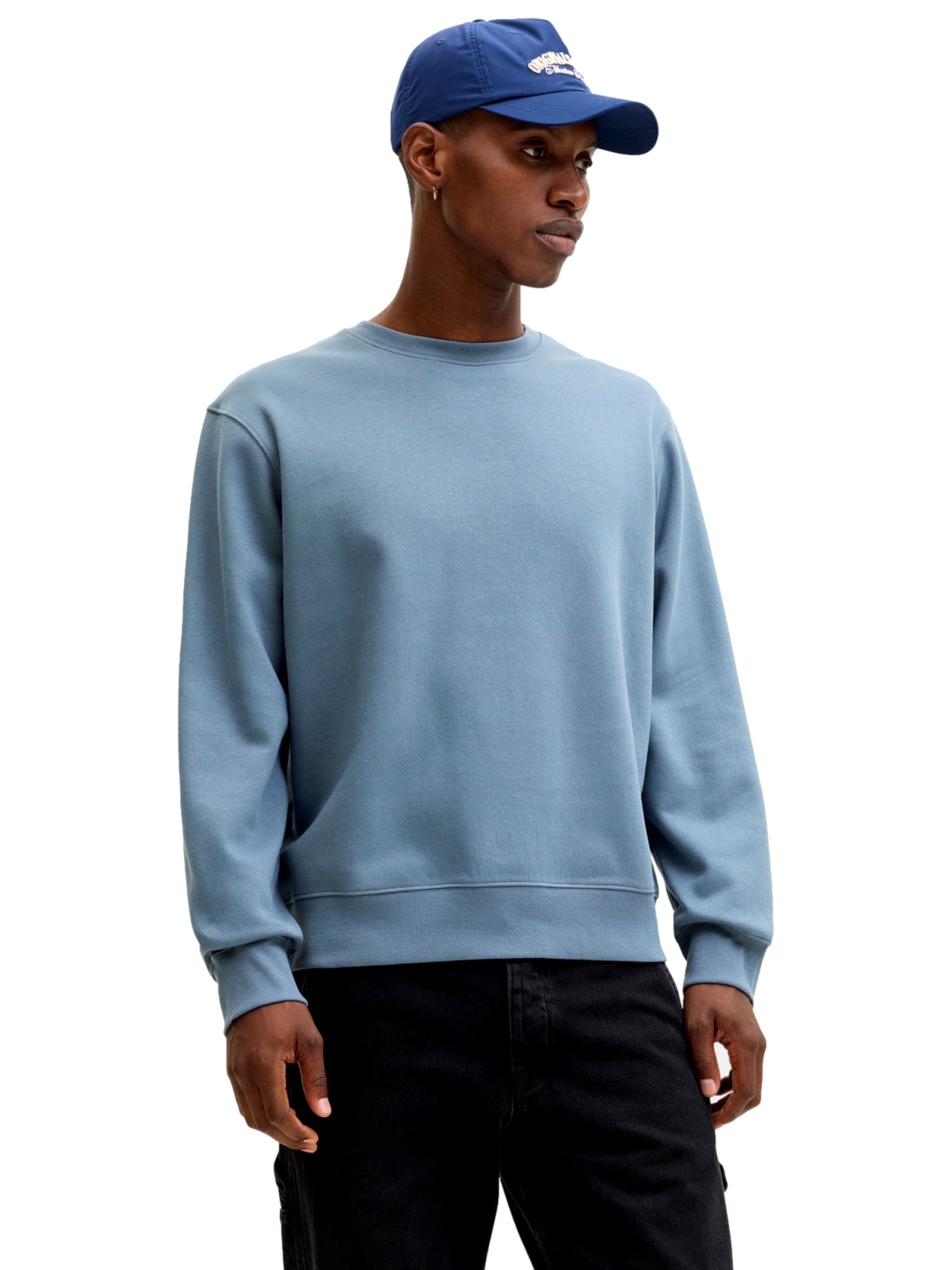 JACK & JONESSweater majica 'JJEStar' - plava boja: prednji dio