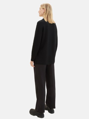 TOM TAILOR Knit Cardigan in Black