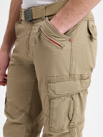 TIMEZONE Regular Cargohose 'MilesTZ' in Beige