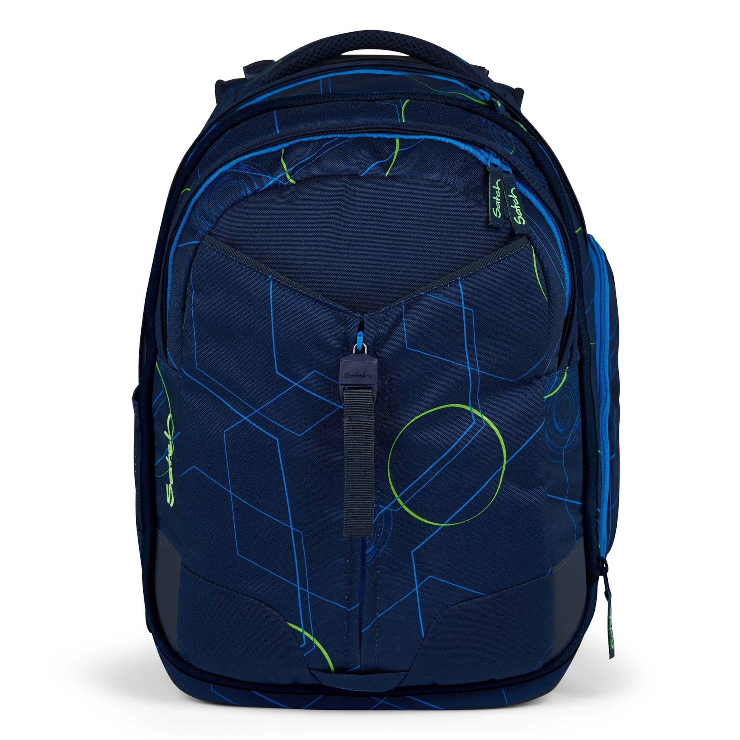 Satch Rucksack 'Match' in Blau: Vorderseite