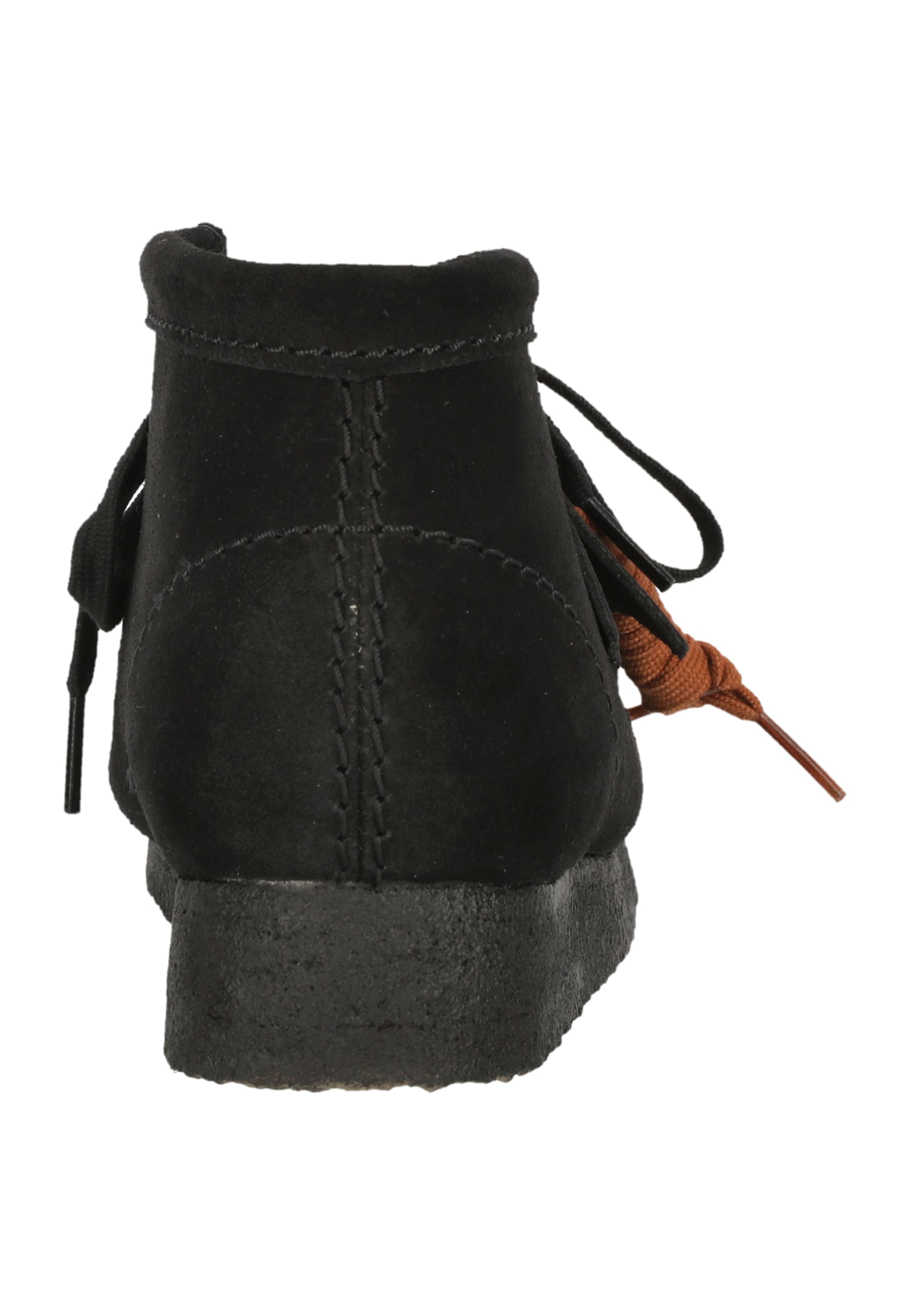 CLARKS Veterschoen 'Wallabee Boot' in Zwart