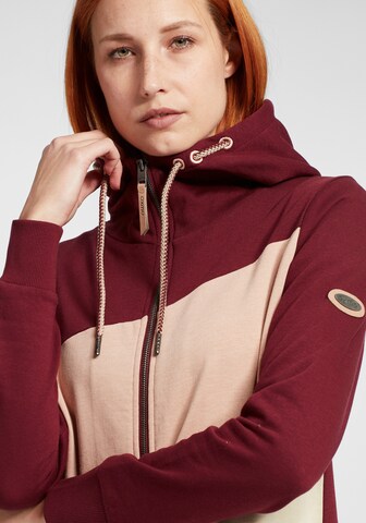 Oxmo - Sudadera con cremallera 'Aggi' en rojo