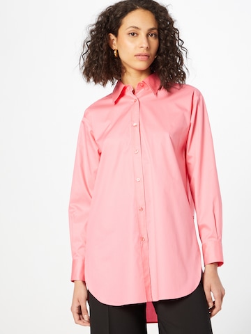 BOSS Black Blouse 'Bacora' in Pink: front