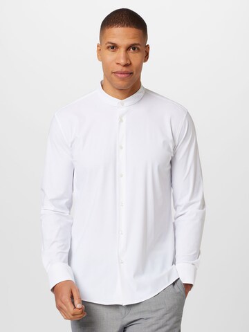 BOSS Black Regular fit Button Up Shirt 'HANK' in White: front