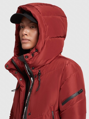 khujo - Sobretudo de inverno em vermelho
