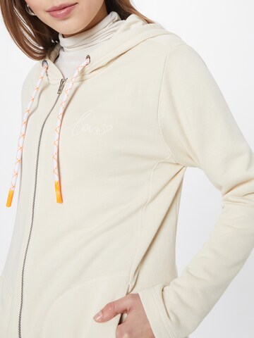 LIEBLINGSSTÜCK Zip-Up Hoodie 'Casidy' in Beige