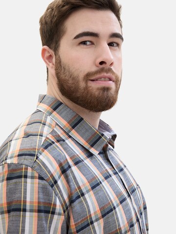 TOM TAILOR Men + Regular fit Риза в сиво