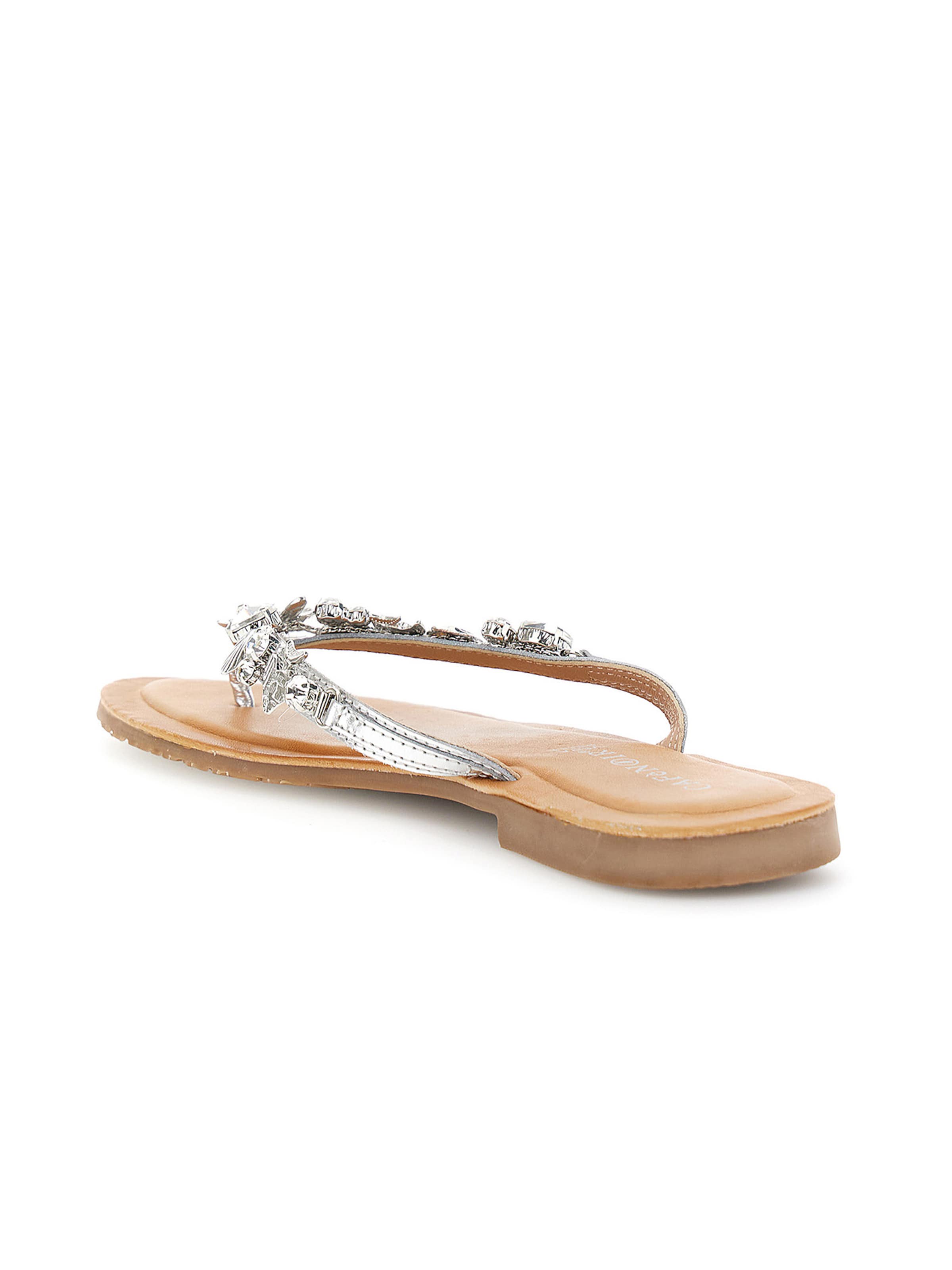 Infradito di CAFè NOIR in argento