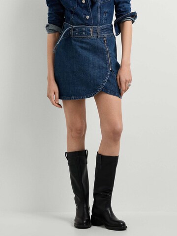 Pepe Jeans - Falda 'Shannon' en azul: frente