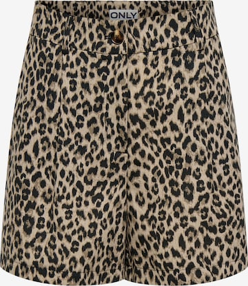 ONLY Loose fit Pleat-Front Pants 'ONLEmmia' in Beige: front