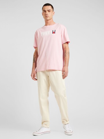 Maglietta di Tommy Jeans in rosa