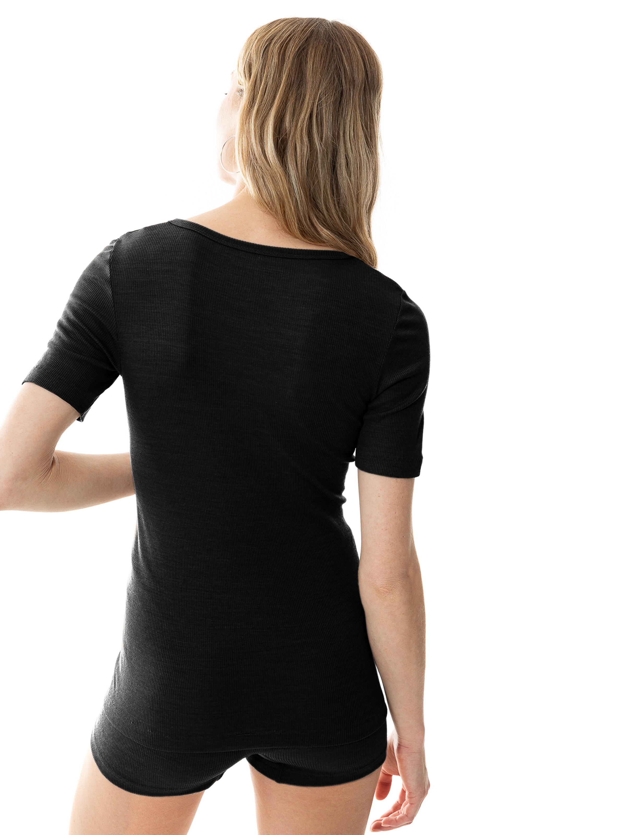 Maillot de corps 'Wool Love' Mey en noir