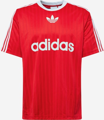 ADIDAS ORIGINALS Shirt 'Adicolor' in Rood: voorkant