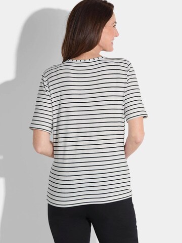 Goldner Shirt in Weiß