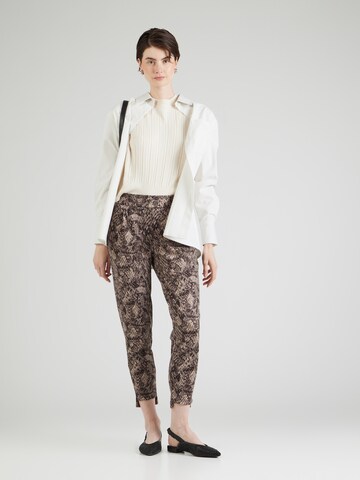 Effilé Pantalon à pince 'IH Kate' ICHI en marron