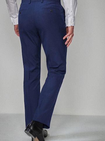 Next - regular Pantalón de pinzas en azul