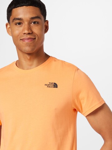 THE NORTH FACE Regular Fit T-Shirt 'Red Box' in Orange