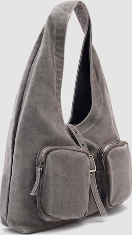 Pull&Bear Nákupní taška – šedá