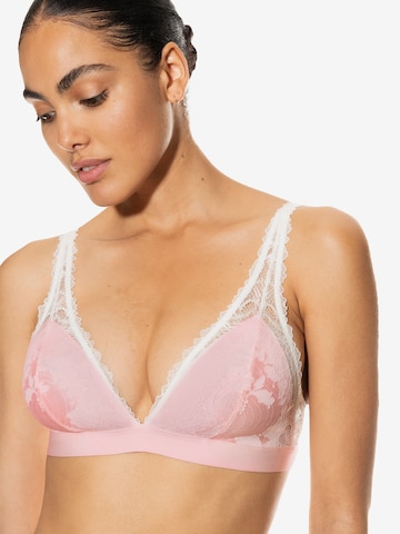 Mey Triangle Bra in Pink: front