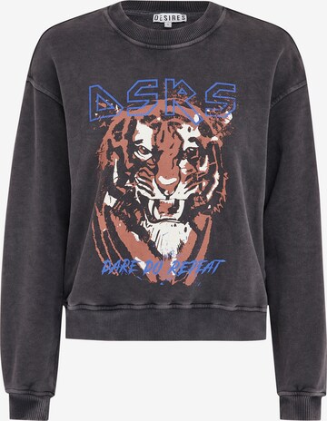 DESIRES Sweatshirt 'Emery' in Black: front