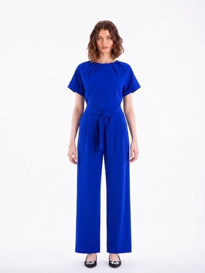 Tuta jumpsuit 'Royal Blue Wide-Leg Jumpsuit' in S BIBI SAKALIEVA di colore blu reale, Visualizzazione prodotti
