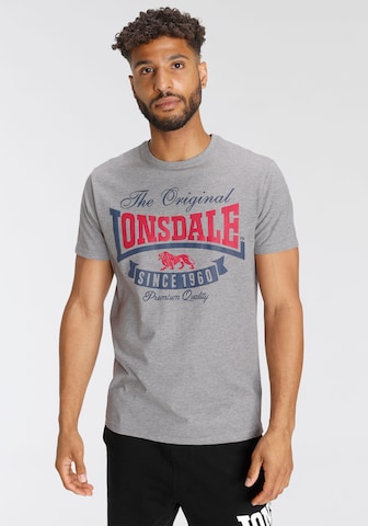 LONSDALE Shirt in Grey: front