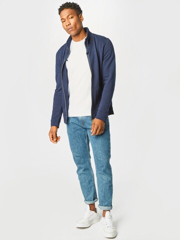 TOM TAILOR Sweatjacke in Blau