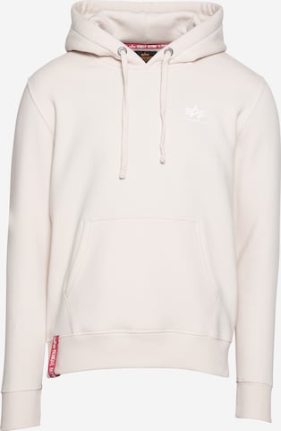 ALPHA INDUSTRIES Regular Fit Sweatshirt in Beige: predná strana