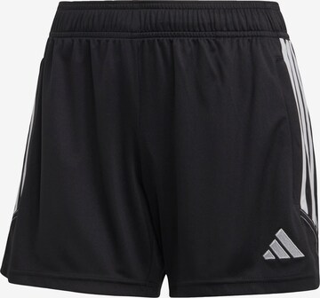 ADIDAS PERFORMANCE Regular Workout Pants 'Tiro 23' in Black: front