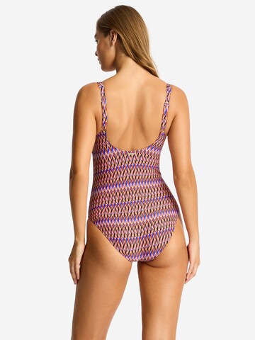 SEA LEVEL Triangle Swimsuit 'Tessera' in Blue